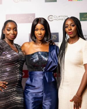 Ama K. Abebrese Instagram - The  @ghpropertyexpo Ghana edition. ✨

With the expo co founders @anna.agyekum08 & @victoria_ 

My outfit: @urban_stitchesgh 
MUA: @afriyie.a.a 
Hair: @joshhairandbeauty 
📸 @twinsdntbeg