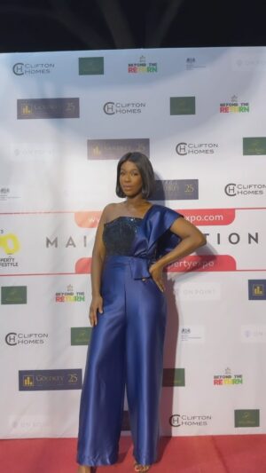 Ama K. Abebrese Instagram - The @ghpropertyexpo Accra cocktail. The expo is happening this weekend in GH.
With @anna.agyekum08 @victoria_agyekum @eddy_acquah 💃🏾✨🇬🇭

My outfit: @urban_stitchesgh 
MUA: @afriyie.a.a 
Hair: @joshhairandbeauty 

 📸 @twinsdntbeg