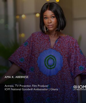 Ama K. Abebrese Instagram - “As a diasporan having lived between Ghana and the UK, I understand why many people choose to migrate. I encourage everyone to do this safely and through the right channels.”

@unmigration @iomghana @kinaatagh