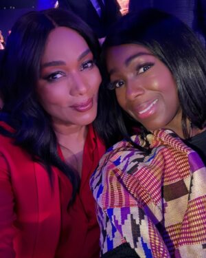 Ama K. Abebrese Instagram - When you meet one of the most iconic actors whom has inspired you, and she is so gracious and such a beautiful person, @im.angelabassett. A true icon. ✨