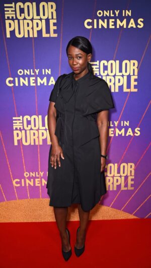 Ama K. Abebrese Instagram - At @thecolorpurple VIP screening last night. Directed by @blitzambassador 💜

My outfit @anasekularac @casadeiofficial and styled by @marian_kwei. 

@warnerbrosuk @wbpictures #thecolorpurple #purplelove