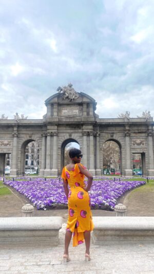 Ama K. Abebrese Instagram - Hola desde España ✨

@rluriofficial dress