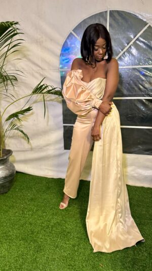 Ama K. Abebrese Instagram - What a night at @countdownafrica bringing in the new year. 2024!!!Congratulations to @akuakufuor and the whole team.
It was a pleasure to co host with @simply_kod ✨✨✨

My outfit: @helena_s_gh 
MUA: @stuns_beauties