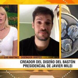 Amalia González Instagram - 🗣️ @luchodg fue el encargado de diseñar el bastón presidencial que utilizó @javiermilei en su asunción y nos contó todo los detalles en #empezareldia junto a @yuyitogonzalezok @gossipeame @facuventura7
