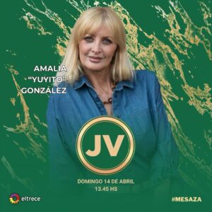 Amalia González Instagram - Nuestra tercer invitada confirmada para la #Mesaza de #AlmorzandoConJuana es la actriz y vedette @yuyitogonzalezok 🎭

Domingo 13.45hs por @eltrecetv 📺

#AlmorzandoConMirtha