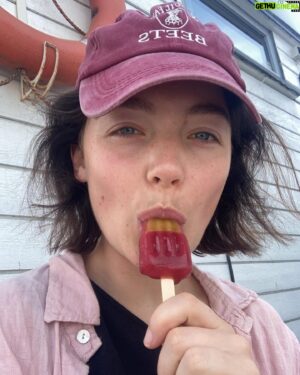 Amalia Holm Bjelke Instagram - It’s midsummer night all summer this year! Enjoying my childhood popsicles off camera and playing with brilliant colleagues on camera. Midsummer Night is coming to Netflix Nordic in 2024! A dream project personally and a total dream team involved 🥰 HURRA for denne sommerjobben!