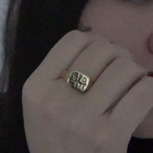 Amalia Yoo Instagram - @softgoodstudio thank you thank you thank you for this beautiful ring <3🐇 최 (Choi) and 유 (Yoo)