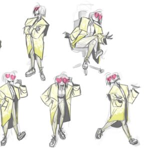 Amanda Jolly Instagram - More Lyla!  Trying to get in some attitude and personality as well as looking at some subtle facial differences. 

#acrossthespiderverse #spiderverse #spiderverselyla #spiderversecharacterdesign #characterdesign #animation