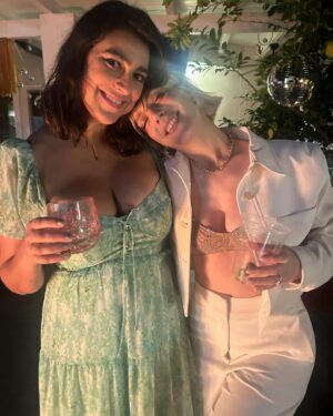 Amanda Lehan-Canto Instagram - GET OUTSIDE…it’s golden hour 🫧 🌞 
#shourtney2024 #bubblemachine #thereaping 

Congratulations @co_mill & @shaynetopp we love you!