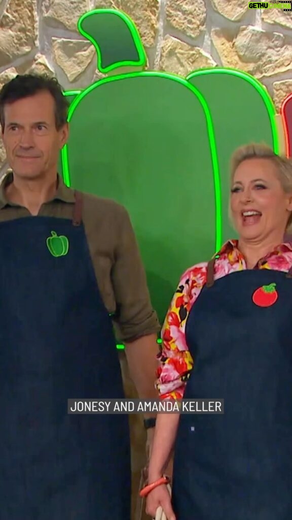 Amanda Keller Instagram - Don’t miss us on Ready, Steady, Cook! 🍅🫑 Tune in Saturday night at 6:30pm on Channel 10 📺