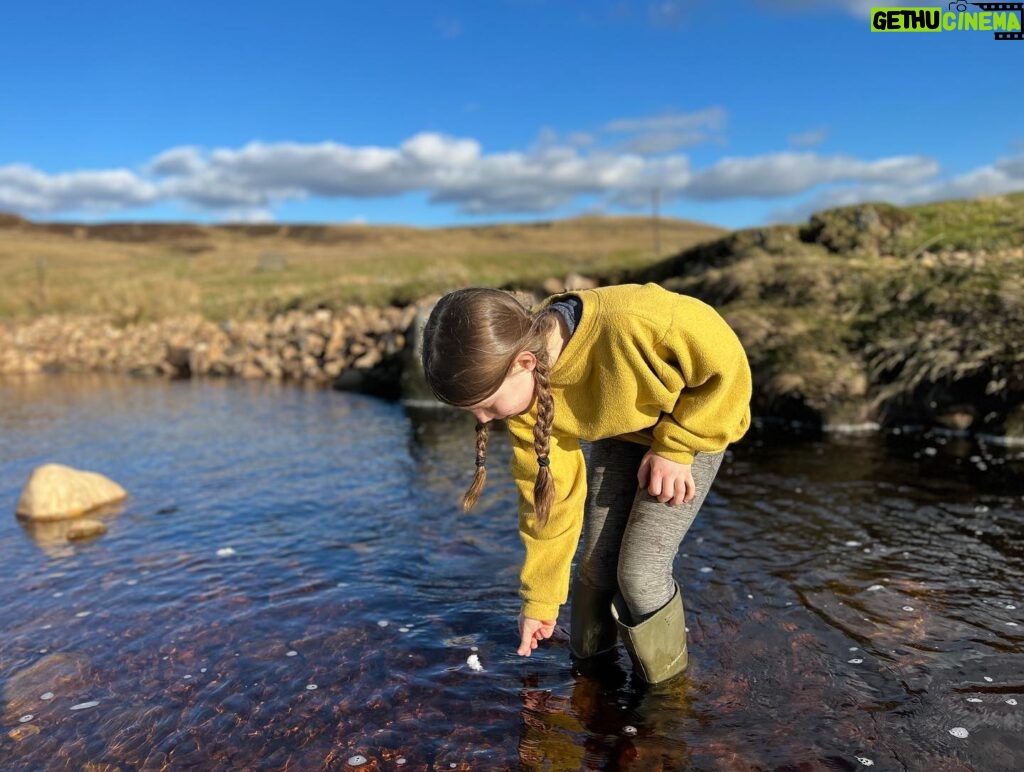 Amanda Owen Instagram - Budding naturalists, botanists, ecologists, ornithologists, hydrologists, geologists. And farmers. 👩‍🌾 🌱🌳☘️🪹🪺🦔🌾🌸🌼🦅🐦🐝🕷️🐞 #yorkshire #countryside #outdoors #nature #farm #learning