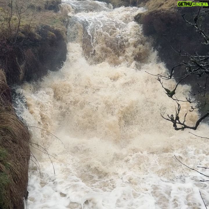 Amanda Owen Instagram - Yesterday was horrendous. Sleet & snow thawing made for serious flooding & dangerous situations whilst trying to fodder the sheep.They stayed on low lying ground as gale force winds blew on tops but this was scary. You do your best but we were lucky that there were no casualties. #yorkshire #shepherdess #farm #flood #thaw #weather