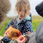 Amanda Owen Instagram – A hen party 🐔🎉 
Hatching a plan. 🐔 🐣
Popcorn chicken. 🐔🍿 
#chicken #hens #henparty