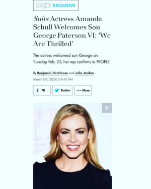 Amanda Schull Instagram - My latest project... Thanks for  helping me share our exciting news, @people! 
@georgepwilson