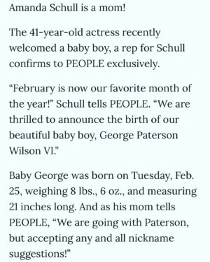 Amanda Schull Instagram - My latest project... Thanks for  helping me share our exciting news, @people! 
@georgepwilson