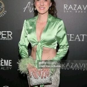 Amber Martinez Instagram - Amber Martinez is seen at the Teatro Spring Fashion Show @teatro_la @berryblyproductions ❤️ Wearing LeezaD Jewelry @leezadjewelry and a Judith Leiber Clutch @judithleiberny ❤️ 😊 Press Photos by: Paul Archuleta, Getty Images @paul_archuleta 📷 #ambermartinez #fashionshow #fashion #AmberMartinez #redcarpet #teatro #ambermartinezstar #ambermartinezactress #actor #style #celebrity #awards #star  #celebritynews #ambermartinezactor #movies  #ambermartinezcelebrity #ambermartinezstar #actress #ambermartinezreels #ambermartineznews #ámbermartinez #ambermartinezvideo #ambermartinezphoto #ambermartinezacts #berryblyproductions #ambermartineztv #ambermartinezreel #ambermartinezvideos #spring #green #feathers