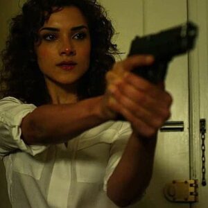 Amber Rose Revah Instagram - Climax of season 2 sees some serious action for Dinah. If you have got this far - Is it fear in my eyes ? Or hate ? #punisher #marvel #mcu