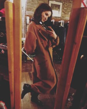Amber Rose Revah Instagram - vintage costuming ✌️#movie  #filming #wales