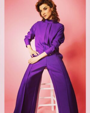 Amber Rose Revah Instagram - #tbt to slightly hungover photoshoot the morning after wrap party season 1 #thepunisher. 3 glasses of wine and I was done ! #wwd #editorial #mulberry #jumpsuit @mulberryengland