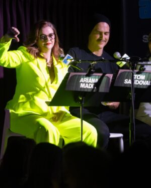Amber Tamblyn Instagram - Sandoval did Ariana Madix so wrong but I did her so right in last night’s epic live reading of the infamous season finale of Vanderpump Rules for Andy Cohen’s Radio Andy. We had a damn blast recreating this emotional rollercoaster of an episode and what a wildly talented cast including Cheyenne Jackson who was just so crazy good as Tom Sandoval. As always @bravoandy, thank you for having me, you always know how to get the best people together in the room.

Ariana: these revenge tits are for you. 💛💛

The Vanderpump Live Reading airs on Jan 26 at 10am ET on sirius XM’s @radioandyinsta 

Thank you @noamgalai for capturing these moments!