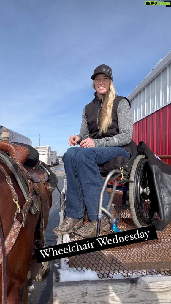 Amberley Snyder Instagram - ⚫️ Wheelchair Wednesday 2.0 ⚫️ This is a year old yes! But still accurate on how I jump on! #amberleysnyder #walkriderodeo #wheelchairwednesday