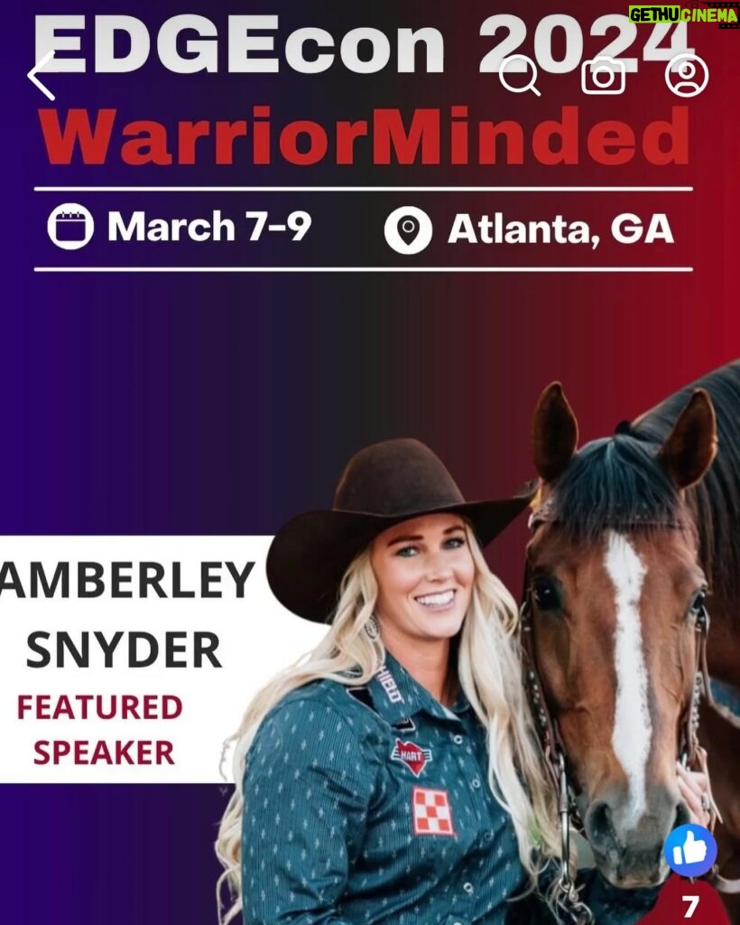 Amberley Snyder Instagram - 🎤 Some upcoming SPEAKING &/or CLINIC EVENTS 🙌🏻 Contact hosts on flyers or look up events for more information in your area!! States include: FL, NC, MI, WI, KY, CO, GA #amberleysnyder #walkriderodeo