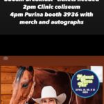Amberley Snyder Instagram - 🤎 Midwest Horse Fair - Wisconsin 🤎 🔸SCHEDULE TO COME FIND ME & AUTUMN🔸 swipe for all three days #amberleysnyder #walkriderodeo ❤️ @purinaperformancehorse ❤️ @cinchjeans ❤️ @redmondequine ❤️ @officialharttrailer ❤️ @signaturequarters ❤️ @_classicequine ❤️ @bemerhorseset ❤️ @summit_animalhealth ❤️ Mccollee land & Livestock ❤️ @farnamhorse / @purishield ❤️ @southvalleyequinehospital ❤️ @americanhatco ❤️ @montana.silversmiths ❤️ @silverliningherbs