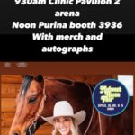 Amberley Snyder Instagram - 🤎 Midwest Horse Fair - Wisconsin 🤎 🔸SCHEDULE TO COME FIND ME & AUTUMN🔸 swipe for all three days #amberleysnyder #walkriderodeo ❤️ @purinaperformancehorse ❤️ @cinchjeans ❤️ @redmondequine ❤️ @officialharttrailer ❤️ @signaturequarters ❤️ @_classicequine ❤️ @bemerhorseset ❤️ @summit_animalhealth ❤️ Mccollee land & Livestock ❤️ @farnamhorse / @purishield ❤️ @southvalleyequinehospital ❤️ @americanhatco ❤️ @montana.silversmiths ❤️ @silverliningherbs