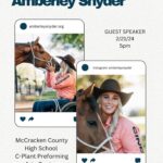Amberley Snyder Instagram – 🎤 Some upcoming SPEAKING &/or CLINIC EVENTS 🙌🏻

Contact hosts on flyers or look up events for more information in your area!! 

States include: FL, NC, MI, WI, KY, CO, GA 

#amberleysnyder #walkriderodeo