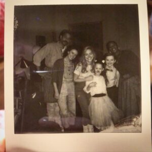 Amelia Eve Instagram - Keeping it 80s with the @polaroid bts 🤘
c/o @netflix