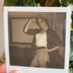 Amelia Eve Instagram - Keeping it 80s with the @polaroid bts 🤘 c/o @netflix