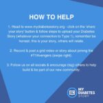 Amelia Lily Instagram - 🫂💙 Hi, a big welcome to you, so many new followers! ...(How cool!). Are you wondering how you can join our #T1Avengers community? #MyDiabetesStory Check out our easy steps above & be sure to swipe right for ideas of what to say for creating a video post or story. Doing so, really helps others know how much #type1diabetes really means to you. We've also listed why sharing you story, really helps. We love you in advance for all your energy with this, and can't wait to reveal all the cool things we're planning. Team MDS x