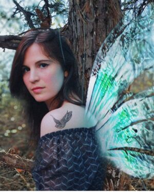 Amelia Rose Blaire Instagram - Forest Nymph 🧚🏻‍♀️Love this edit by @dechartiana of @jessnursephotography photo ✨ now I want to get myself a pair of these wings .
.
#fairy #forestnymph #edits #nature #photoshoot #dechartgames #ameliaroseblaire