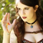 Amelia Rose Blaire Instagram - Happy Halloween from this mystic mage 🔥 📸 by @bryandechart . . . #dechartgames #happyhalloween #mage #witcher