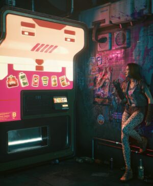 Amelia Rose Blaire Instagram - Thrilled to share that @bryandechart & I are in #Cyberpunk2077 🤘🏻 Thank you @cdpred for this official screen shot of our characters and for this opportunity to be part of this epic game. Join us Sundays on Twitch starting November 22 as we begin our adventures into Night City 😎
.
.
.
#cyberpunk #dechartgames #videogames #twitchstreamer #twitch #cdprojektred