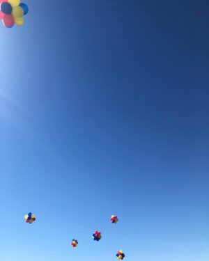 Amelia Warner Instagram - Palm Springs Sky ❤️💙💛