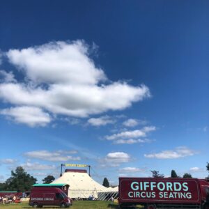 Amelia Warner Instagram - It’s that time........
Nothing elicits such joy as seeing the Gifford’s big top pitch up on Minchinhampton common.
It’s the thing I look forward to above everything else.. it’s pure magic ☘️