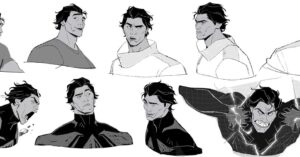 Ami Thompson Instagram - Miguel O'Hara design I did for #spiderverse