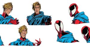Ami Thompson Instagram - Here’s some expression design of Ben Reilly, referenced from @aymeric_kevin ‘s perfect design! #acrossthespiderverse