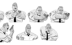 Ami Thompson Instagram - George Stacy expression designs I did for #acrossthespiderverse