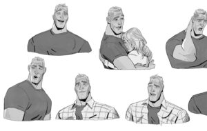 Ami Thompson Instagram - George Stacy expression designs I did for #acrossthespiderverse