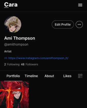 Ami Thompson Instagram - https://cara.app/amithompson