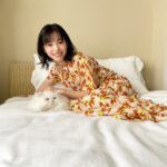 Ami Touma Instagram - #Myojo に出演させていただいています！ 一緒に写ってくれた猫ちゃんが本当に可愛すぎて撮影中ずっと癒されてました🐱 ぜひ見てみてください❕
