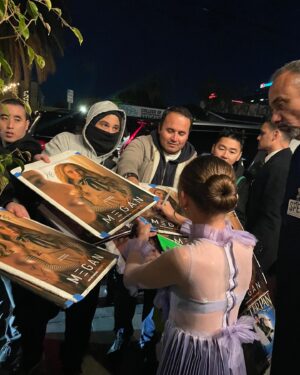 Amie Donald Instagram - Had the most fantastic time last night at M3GAN premiere. So many wonderful people made this happen 🥰 @blumhouse @atomicmonster @universalpictures #losangeles #amiedonald #meetm3gan @instagram #premiere #redcarpet