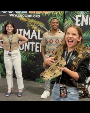 Amie Donald Instagram - Had the fabulous opportunity to meet the Champagne family at @spookalafl convention, who have an animal sanctuary in Ocala, Florida (Champagne’s Critter Sanctuary). They brought in some precious pets and we fell in love with them all. Also got to meet some other precious pets at @spookalafl from Animal Encounters www.cool zoo.org. Such a special weekend 🥰 @coolzooparks