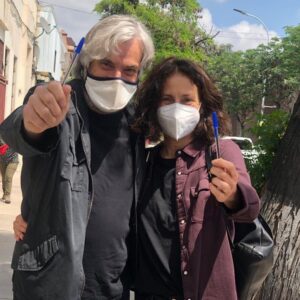 Amparo Noguera Instagram - Despues de tanto tiempo mire donde nos vinimos a encontrar! Estamos listos! @franciscoreyes #vota #apruebo #cc