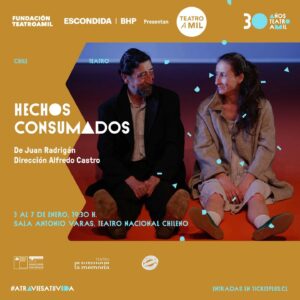 Amparo Noguera Instagram - En los 30 años de Santiago a Mil, y en un homenaje a Juan Radrigan, volvemos con esta obra hermosa, en el Teatro Nacional, el mismo lugar donde fue estrenada.
Con Jose Soza , Rodrigo Perez y Jaime Leiva.
Dirección Alfredo Castro.