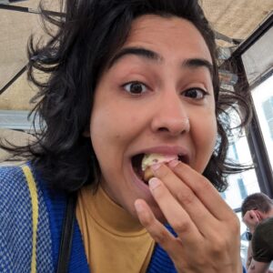 Amrit Kaur Instagram - People think I'm weird. I think I just love food!

Also, same shirt different days. I'm a “wear the same outfit till it stinks” kind of gal. #piggypiggypiggy