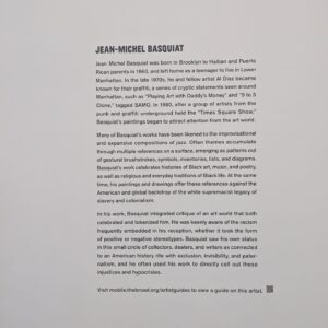Amrit Kaur Instagram - On an old school train to The Broad Museum and I feel about nine. If old school cars really can make you time travel, I would like to be picked up re: Midnight in Paris lol! 

Got to see a Basquiat and Warhol painting in the flesh for the first time. Every time I look at this Basquiat painting I see a new meaning 🤯