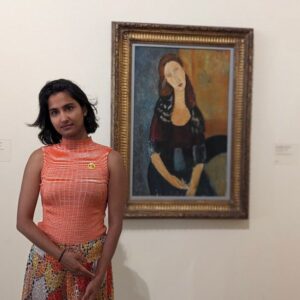 Amrit Kaur Instagram - One of my favourite plays is Modigliani, by Dennis McIntyre, based on the brilliant painter who painted his muse Beatrice. I found one of his paintings in Switzerland and I fangirled. And of course, his painting was placed right beside one of Picasso’s, who he was always competing with. Hopefully, they’re laughing in their graves?
